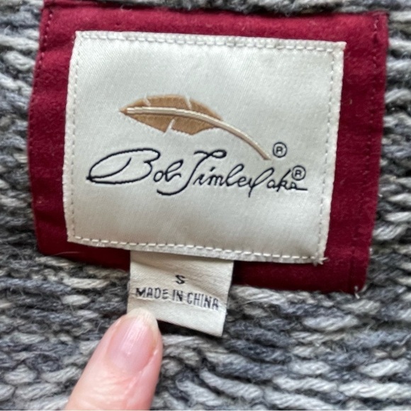 : Bob Timberlake Wool Blend Cardigan Sweater – Snap Closure – Size Small - Picture 6 of 11
